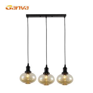 Ganya contemporánea Café <span class=keywords><strong>Bar</strong></span>, tienda de techo decoración de <span class=keywords><strong>cristal</strong></span> colgante antigua lámpara colgante - Product Image 2