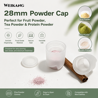 Capuchon séparateur solide-liquide pour poudre de thé lyophilisée, café infusé à froid, eau minérale et boissons instantanées