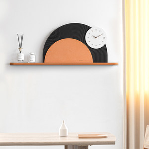 Wall <b>Clock</b> Large Size Irregular Shape Quartz Movement <b>Battery</b> Powered Oversized Dining Room Modern Minimalist Design - Product Image 1