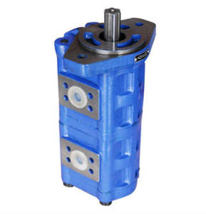 CBGj1050/1032 1st:50ml/r & 2st:32ml/r Displacement Double Hydraulic Cast <b>Iron</b> Gear Pump - Product Image 1
