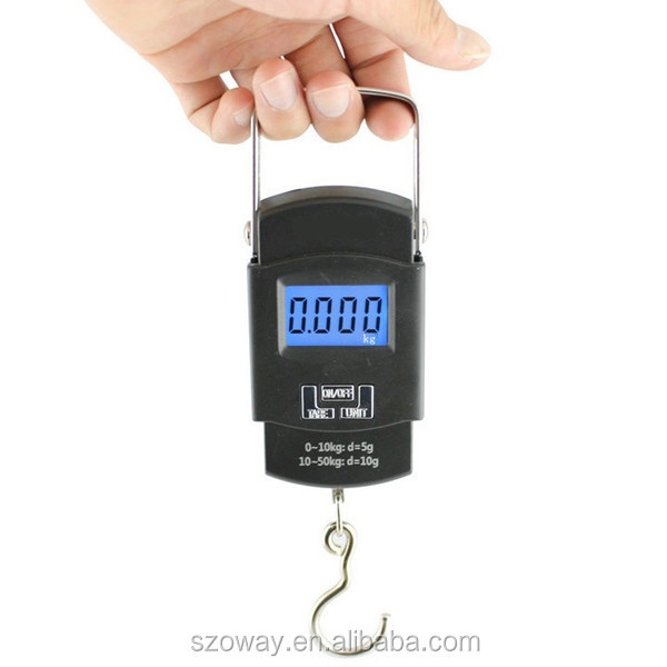 Auto-Zero Electronic Animal Weighing Scales Steel Construction 50kg Capacity 10kg Accuracy LCD with Backlight