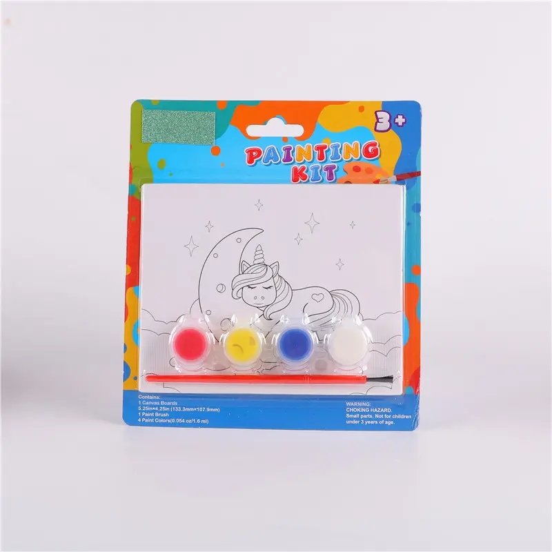 BESTLINE Children's acrylic watercolor graffiti drawing board Puzzle cartoon with animal drawing design