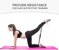 Silicona 8 Fitness Workout Banda de resistencia para brazo Espalda Hombro Ejercicio Equipo de fisioterapia