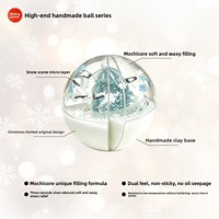 Boule en plastique originale en forme de flocon de neige de Noël, faite à la main, souple, à remontée lente, anti-stress, jouet de décompression pour garçons