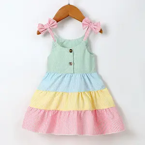 女の子の誕生日パーティードレス幼児のドレス女の子の赤ちゃんの女の子の綿のドレス