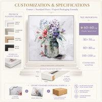 Personnalisé Luxe Moderne Élégant Réaliste Nature Morte Fleur avec Vase Peinture À La Main pour La Maison Hôtel Mur Art Décor