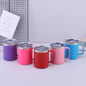 12 oz faible QUANTITÉ MINIMALE <span class=keywords><strong>DE</strong></span> COMMANDE réutilisable tasse <span class=keywords><strong>d</strong></span>'<span class=keywords><strong>eau</strong></span> en acier inoxydable personnalisé café chaud tasse avec poignée - Product Image 3