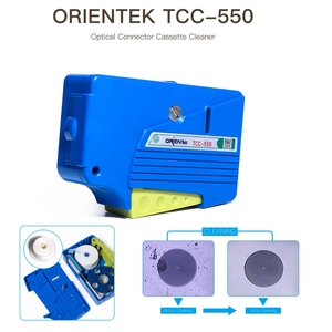 Cassette de nettoyage de fibres optiques TCC-550, outil de nettoyage de connecteurs optiques LC SC FC ST, nettoyeur de faces d'extrémité de cordons de brassage de fibres - Product Image 1