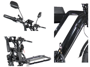 دراجة كهربائية X80 Pro V20 Pro بمقعدين من مستودع الاتحاد الأوروبي، دراجة كهربائية Velo Electrique، دراجة كهربائية VOMO X80 بقوة 250 واط - Product Image 6