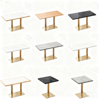 Tables et chaises de salle à manger en pierre pour restaurant occidental, café, cuisine, hôtel, comptoirs de snack-bar, tables rectangulaires longues, desserts