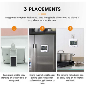 99 minuti e 59 secondi conto alla rovescia e allarme suono ad alto volume grandi numeri Display grande schermo Jumbo Timer con supporto - Product Image 4