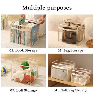 กระเป๋าจัดเก็บของกันน้ำแบบใส PVC สำหรับหนังสือของเล่นเสื้อผ้า - Product Image 5