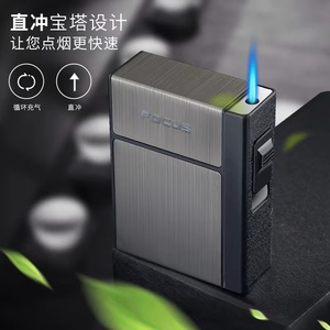 Hộp đựng thuốc lá điện tử bằng kim loại nhựa chống nước mạ vàng tùy chỉnh bán buôn nhà máy Jiaxin kèm bật lửa USB - Product Image 4