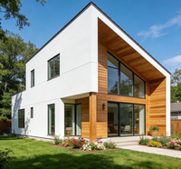 Villa moderne à assemblage rapide, 4, 5 ou 6 chambres, tailles variées, en acier robuste, pour usage familial ou gîte.