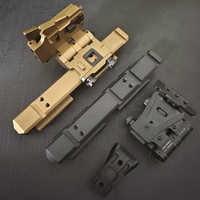 Support rabattable en métal tactique pour loupe G33 G43 3X et accessoires de chasse à visée à point rouge