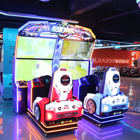 Simulateur de course IPLAYSMART pour parc d'attractions intérieur, 2 joueurs, jeu vidéo de course HD, machine à monnayeur en métal, acrylique et plastique