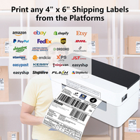 Xprinter Mini imprimante thermique couleur XP-D463B BT Etiquette d'expédition USB adressant Android Compatible avec les rouleaux de papier thermique