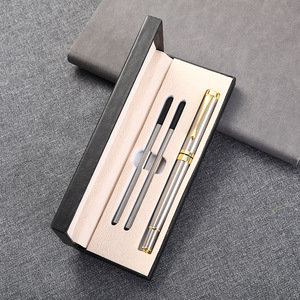 Juego de 2 bolígrafos de regalo de cumpleaños de negocios <span class=keywords><strong>con</strong></span> recarga adicional personalizados, bolígrafos bonitos ejecutivos elegantes <span class=keywords><strong>con</strong></span> caja de regalo - Product Image 5