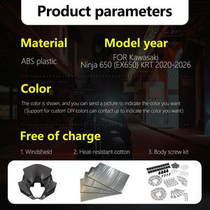 Carénage de moto personnalisé en ABS injecté pour Kawasaki <span class=keywords><strong>Ninja</strong></span> <span class=keywords><strong>650</strong></span> 2020-2026 Ninja650 EX650 KRT 2025 K0622-101a - Product Image 2