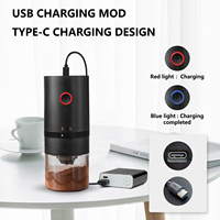Portable USB Rechargeable Mini broyeur de grains de café électrique sans fil petit moulin à expresso pour bureau à domicile voiture voyage Camping