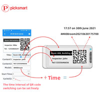 Étiquettes électroniques de rayonnage E-Ink 2,9 pouces BLE5.0 à mise à jour automatique pour système EAS, étiquette de contrôle de point de passage E-paper Guard Patrol