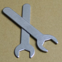 Llave Inglesa Plana Delgada de Aleación con Logotipo Láser Personalizado, de Una Sola Punta Abierta, Métrica, de Grado Industrial, para Montaje y Mantenimiento de Equipos, Herramientas Manuales