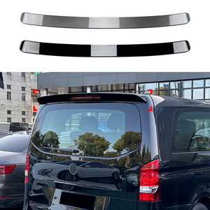 Mercedes-Benz Vito W447 <b>Rear</b> <b>Spoiler</b> Piano Black Carbon Fiber Texture ABS <b>Rear</b> Bumper Lip 2016-2023 - Product Image 1