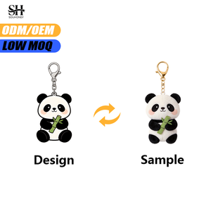 MOQ bajo que te permite diseñar muñecos de peluche personalizados de 10 cm, animales de peluche, llaveros de peluche con forma de gato de dibujos animados. - Product Image 3