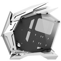 Qiaosibo MOD53 Split Refroidissement par eau EATX Mecha Warrior Alien Case Gaming DIY Acrylique PC de bureau avec ventilateur Stock