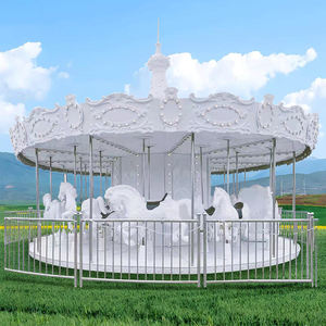 Équipement de parc d'attractions populaire Attraction Carrousel Horse Ride Merry Go Round pour enfants et adultes à vendre - Product Image 2