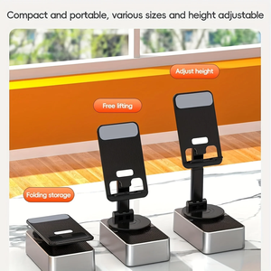 Heiß begehrter multifunktionaler Desktop-Handy-Wireless-Lautsprecher, faltbar, drehbar, RGB-Wireless-Lautsprecher mit Handyhalterung - Product Image 2