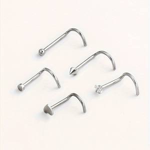 Getta 2025 Fine Body Jewelry Anneau de nez en or ASTM-F136 titane hypoallergénique <span class=keywords><strong>Goujon</strong></span> de nez creux pour mariage fiançailles fête - Product Image 6