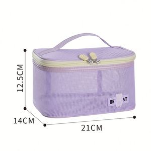 Custom Logo <b>Clear</b> Tote Travel <b>Toiletry</b> <b>Bags</b> Waterproof Makeup PVC Cosmetic <b>Bags</b> Zipper Closure Stylish Nylon Bathroom <b>Bag</b> - Product Image 4