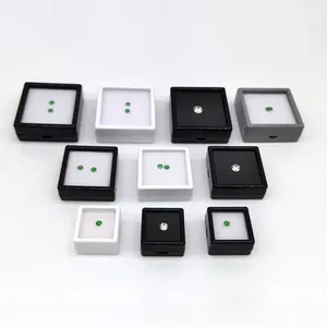 Hộp trưng bày đá quý bán buôn, hộp đựng trang sức đặt làm riêng, hộp đựng đá quý có nắp trong suốt dành cho tiền xu, kim cương, pha lê - Product Image 1