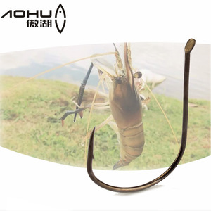 Hameçons à crevettes Aohu, hauteur 2 cm, largeur 1,5 cm, barbelés, affûtés chimiquement, en acier à haute teneur en carbone, 200 hameçons par paquet, pour fond d'eau douce - Product Image 5