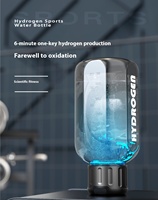 2026 Direct usine Générateur d'hydrogène USB en plastique avec batterie, Bouteille d'eau hydrogénée riche en H2 PEM type tasse/bouilloire 1,5 Litre