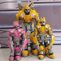 Costumes de robot LED pour adultes et enfants - Convient pour les événements interactifs d'Halloween