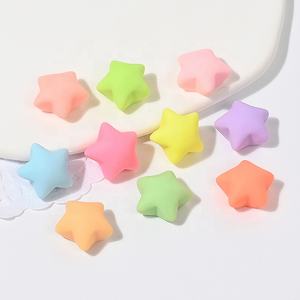 100件/包杏柔彩色迷你平背卡通明星树脂护身符，用于粘液手机套钥匙扣工艺品装饰 - Product Image 5