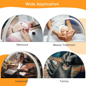 Beauty Salon đa chức năng Bảng <span class=keywords><strong>Led</strong></span> half-Moon ánh sáng cho móng tay bàn với nút xoay Bling Bling hiệu ứng - Product Image 5