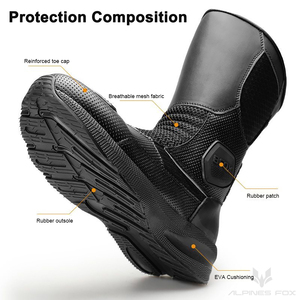 <span class=keywords><strong>Botas</strong></span> de Motociclismo, <span class=keywords><strong>Botas</strong></span> de <span class=keywords><strong>Motocross</strong></span> con Talón y Puntera Reforzados, <span class=keywords><strong>Botas</strong></span> Altas de Malla Transpirable <span class=keywords><strong>para</strong></span> <span class=keywords><strong>Motocross</strong></span> y Turismo - Product Image 2