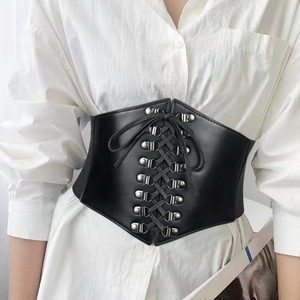 <span class=keywords><strong>Ceinture</strong></span> Corset <span class=keywords><strong>Large</strong></span> <span class=keywords><strong>Noire</strong></span> Rétro pour Femme, <span class=keywords><strong>Ceinture</strong></span> Waspie Extensible à <span class=keywords><strong>Nouer</strong></span>, Style Gothique pour Costume d'Halloween, <span class=keywords><strong>Ceinture</strong></span> à Lacets - Product Image 1