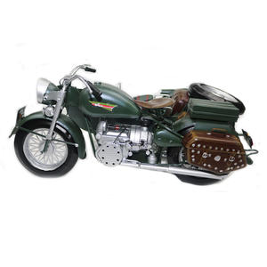 Offre Spéciale voiture sidecar modèle fer artisanat ornement à la main trois roues moulé sous pression Changjian 750 moto modèle pour la décoration intérieure - Product Image 2