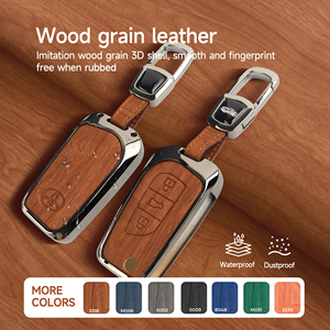 Magicocase – Étui de clé de voiture personnalisé en alliage de zinc et cuir avec porte-clés, coque de télécommande pour Toyota Sienna et Camry - Product Image 5