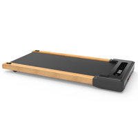 High-Tech Portable Pliable Usage Domestique Multifonction Électrique Tapis Roulant En Bois LCD 2.5HP Moteur 0.5-12 KM/H Vitesse 2 Ans Garantie