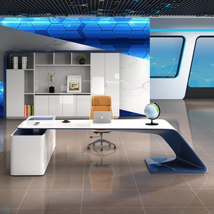Bureau d'ordinateur de direction de haute technologie au design moderne pour le bureau du patron - Product Image 2