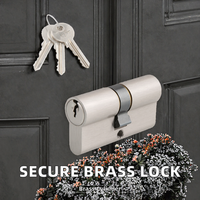 Serrure de porte à mortaise sans clé JIXIN en laiton, anti-effraction, haute sécurité, avec cylindre à clé et entraxe de 60 mm, prévention des incendies