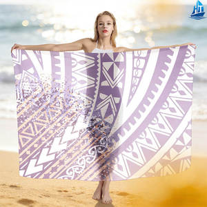 Pareo de Playa con Estampado Polinesio para Mujer, Ligero y Transpirable, para Vacaciones de Verano - Product Image 2