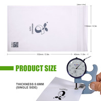 Sac plastique translucide, personnalisé, vente en gros, unités, biodégradables, accessoires de téléphone avec logo