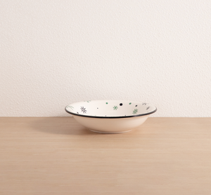 Customizable Christmas Themed Ceramic Dinner <b>Set</b>, Hand-Drawn Tree & Snowflake Porcelain Tableware, Bulk Wholesale - Product Image 5