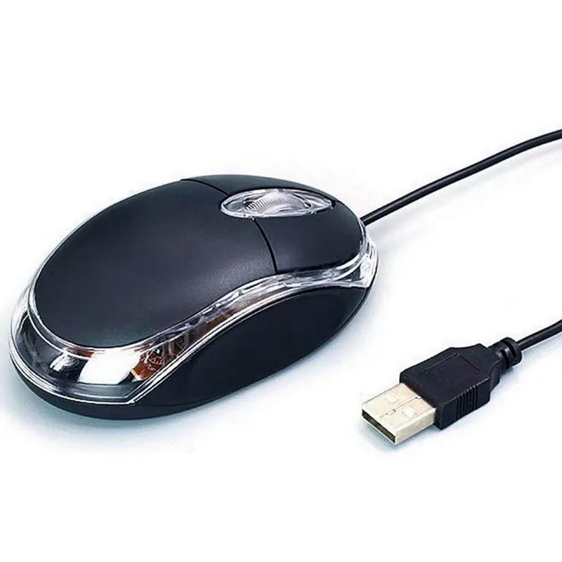 Luminescente Wired Mouse 1000dpi Computador USB Gaming Mice Para Notebook PC Laptops Non Slip Wired Office Mouse